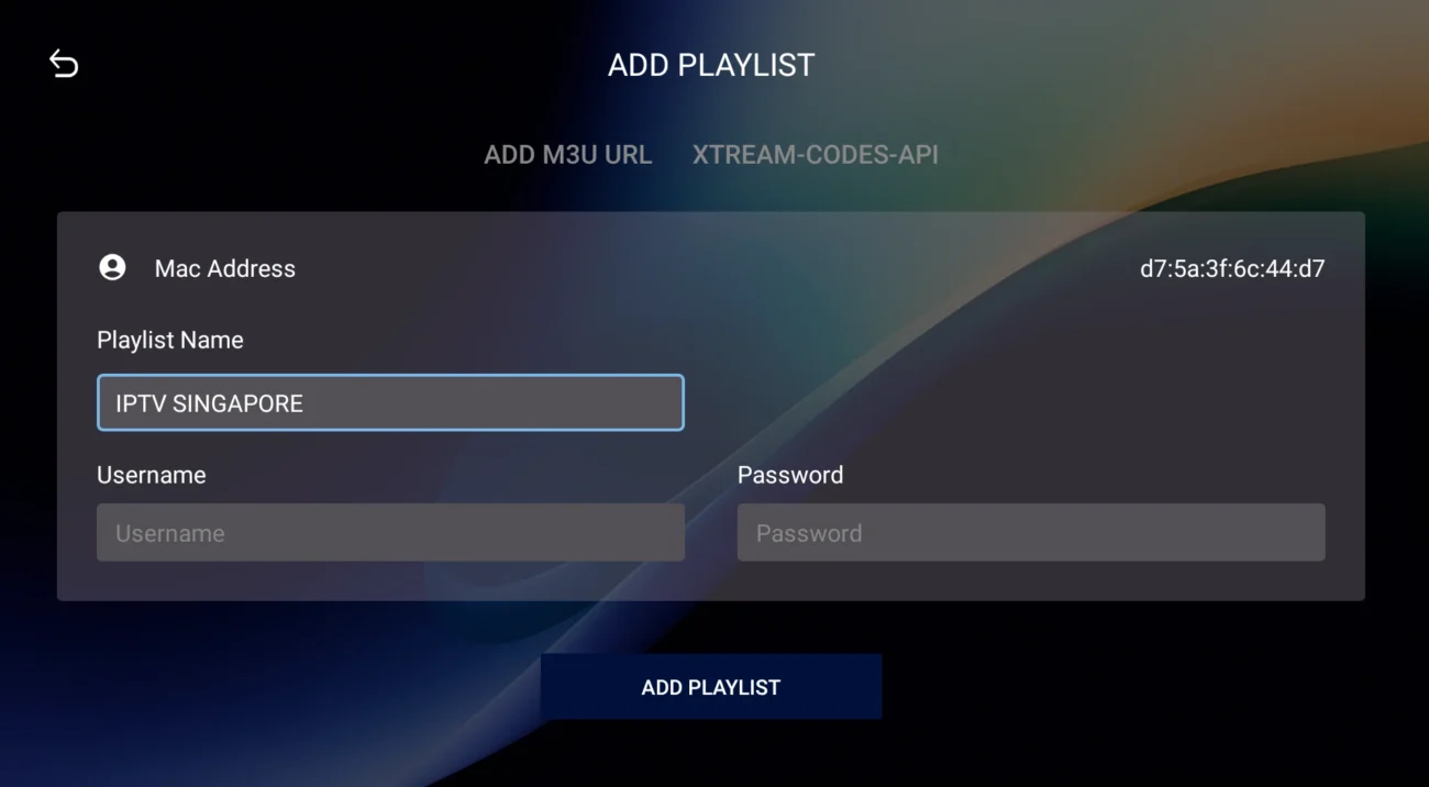 IPTV SINGAPORE M-IBO PLAYER