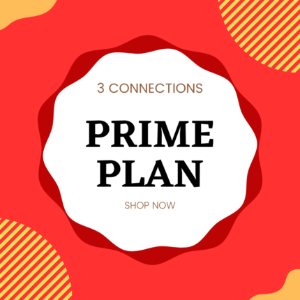 IPTV 1 Month Plan with 1 Free Months – 3 Connections