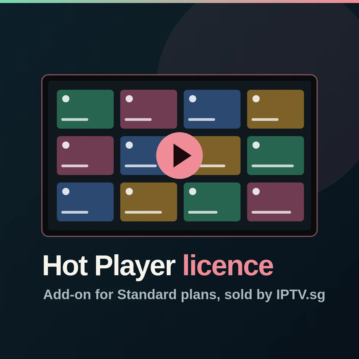 Hot Player IPTV app included with every IPTV.sg plan